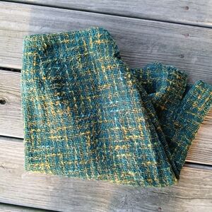 Tweed Green And Yellow Skirt